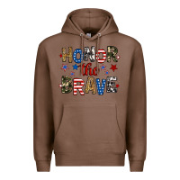 Chestnut honor the brave Premium Hoodie - RanaPortraitStore