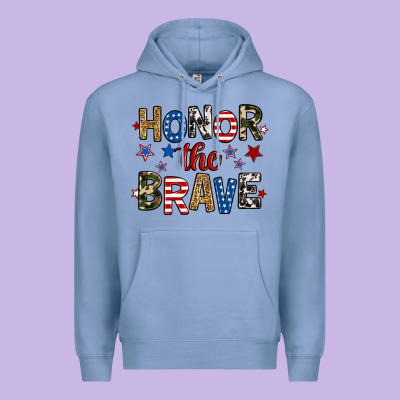 Honor The Brave Premium Hoodie Designed By Ranaportraitstore