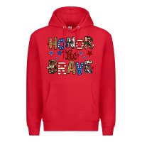 Red honor the brave Premium Hoodie - RanaPortraitStore