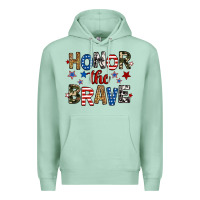 Seafoam honor the brave Premium Hoodie - RanaPortraitStore