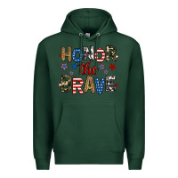 Sports Green honor the brave Premium Hoodie - RanaPortraitStore