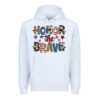 White honor the brave Premium Hoodie - RanaPortraitStore