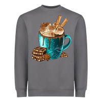 Storm Chocolate And Coffee Heavyweight Sweatshirt - FaDigitalArtStudio