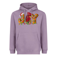 Lavender Joy Rooster Heavyweight Hoodie - LillyAllenDesigns