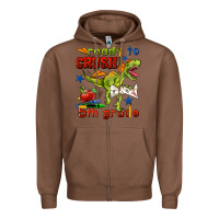 Chestnut ready to crush 5th grade Zipper Hoodie - BundleAndBundleShop
