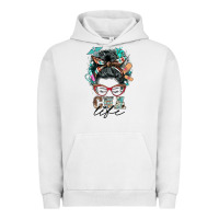 Pigment Lunar Rock nurse cna life messy bun Urban Hoodie - BarkalooDesign