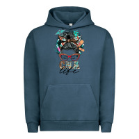 Pigment Midnight Navy nurse cna life messy bun Urban Hoodie - BarkalooDesign