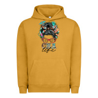 Pigment Peanut Butter nurse cna life messy bun Urban Hoodie - BarkalooDesign