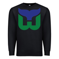 Black vintage hartford hockey   retro whalers Premium Sweatshirt - tuanDangUi