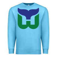 Ocean Blue vintage hartford hockey   retro whalers Premium Sweatshirt - tuanDangUi