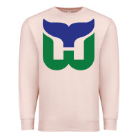 Pale Pink vintage hartford hockey   retro whalers Premium Sweatshirt - tuanDangUi