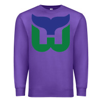 Purple vintage hartford hockey   retro whalers Premium Sweatshirt - tuanDangUi