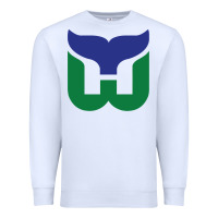 White vintage hartford hockey   retro whalers Premium Sweatshirt - tuanDangUi