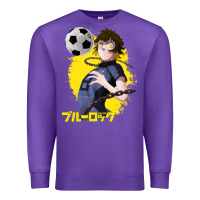 Purple blue lock meguru bachira 1 Premium Sweatshirt - tuanDangUi
