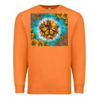 Carrot Monarch Butterfly Sunflower Premium Sweatshirt - LillyAllenDesigns