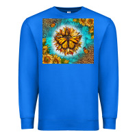 True Royal Monarch Butterfly Sunflower Premium Sweatshirt - LillyAllenDesigns