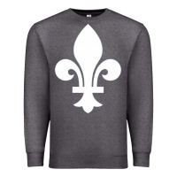 Charcoal Heather vintage quebec hockey   retro nordiques fleur de lis Premium Sweatshirt - tuanDangUi
