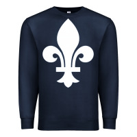 Navy vintage quebec hockey   retro nordiques fleur de lis Premium Sweatshirt - tuanDangUi