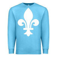 Ocean Blue vintage quebec hockey   retro nordiques fleur de lis Premium Sweatshirt - tuanDangUi