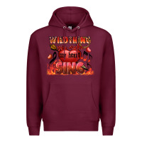 Burgundy Valentine's Day Wild Thing You Make My Heart Sing Premium Hoodie - FaDigitalArtStudio