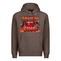 Coffee Valentine's Day Wild Thing You Make My Heart Sing Premium Hoodie - FaDigitalArtStudio