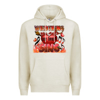 Oatmeal Heather Valentine's Day Wild Thing You Make My Heart Sing Premium Hoodie - FaDigitalArtStudio