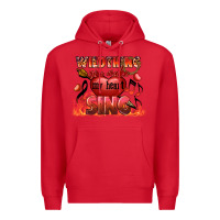 Red Valentine's Day Wild Thing You Make My Heart Sing Premium Hoodie - FaDigitalArtStudio