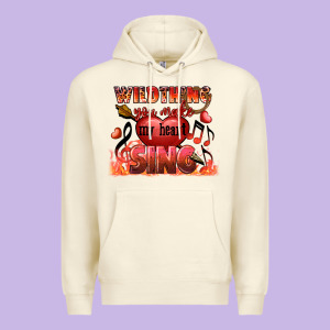 Valentine's Day Wild Thing You Make My Heart Sing Premium Hoodie Designed By Fadigitalartstudio