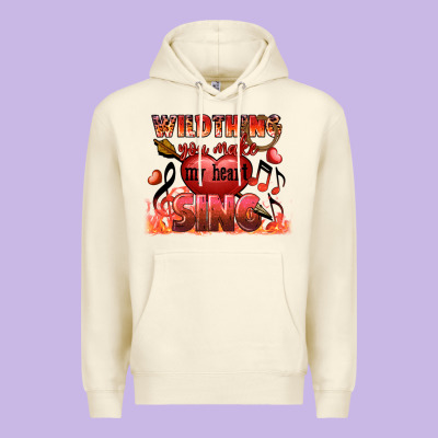 Valentine's Day Wild Thing You Make My Heart Sing Premium Hoodie Designed By Fadigitalartstudio
