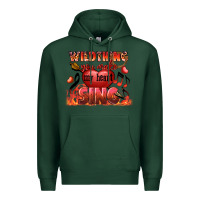 Sports Green Valentine's Day Wild Thing You Make My Heart Sing Premium Hoodie - FaDigitalArtStudio