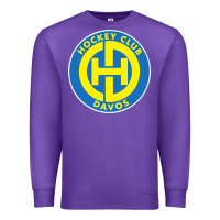 Purple hc davos swiss ice hockey sports fans Premium Sweatshirt - tuanDangUi