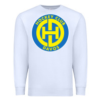 White hc davos swiss ice hockey sports fans Premium Sweatshirt - tuanDangUi