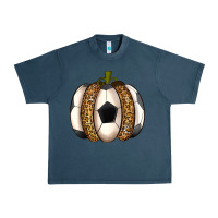 Midnight Navy Soccer Pumpkin Urban Heavy Tee - texasbilliewilder