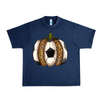 Navy Soccer Pumpkin Urban Heavy Tee - texasbilliewilder