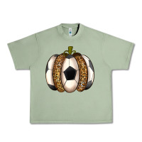 Oil Green Soccer Pumpkin Urban Heavy Tee - texasbilliewilder