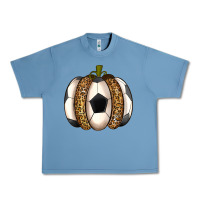 Pebble Blue Soccer Pumpkin Urban Heavy Tee - texasbilliewilder
