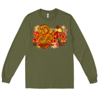 Army Green year of the dragon chinese new year 2024 Long Sleeve Tee - CowGirlArtShop