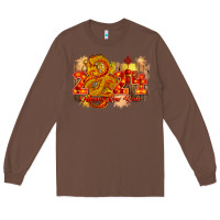 Chestnut year of the dragon chinese new year 2024 Long Sleeve Tee - CowGirlArtShop