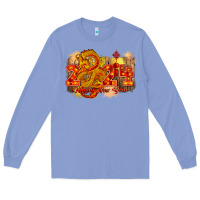 Colony Blue year of the dragon chinese new year 2024 Long Sleeve Tee - CowGirlArtShop