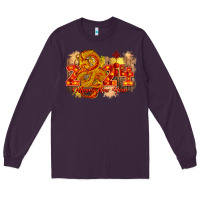 Plum year of the dragon chinese new year 2024 Long Sleeve Tee - CowGirlArtShop