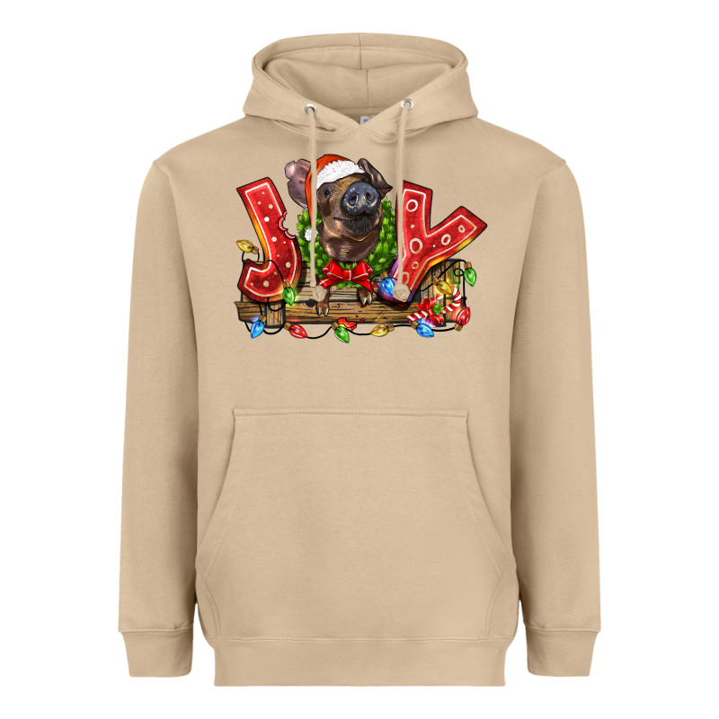 Joy Pig Heavyweight Hoodie by LillyAllenDesigns | Teevron