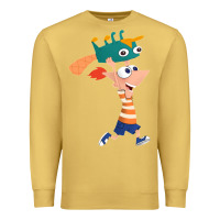 Antique Gold phineas and perry Premium Sweatshirt - tuanDangUi