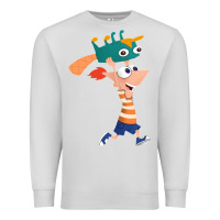 Dove Grey phineas and perry Premium Sweatshirt - tuanDangUi