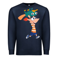 Navy phineas and perry Premium Sweatshirt - tuanDangUi