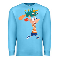 Ocean Blue phineas and perry Premium Sweatshirt - tuanDangUi