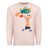 Pale Pink phineas and perry Premium Sweatshirt - tuanDangUi