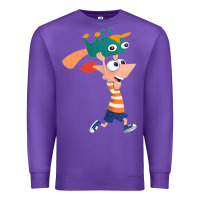 Purple phineas and perry Premium Sweatshirt - tuanDangUi