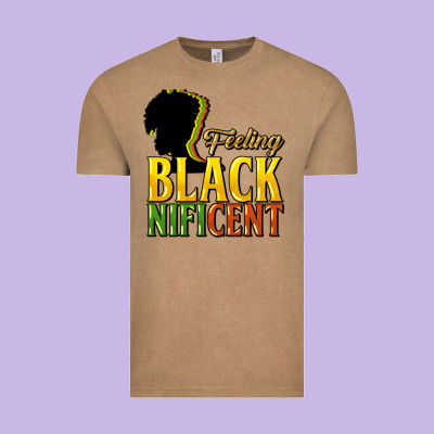 Feeling Blacknificent Vintage Tee Designed By Nancycooperartshop