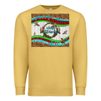 Antique Gold winter blessings leopard Premium Sweatshirt - LillyAllenDesigns