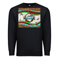 Black winter blessings leopard Premium Sweatshirt - LillyAllenDesigns